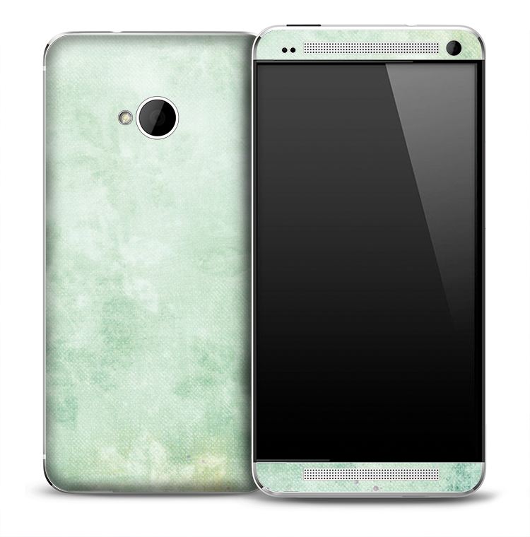 Subtle Green Texture Skin for the HTC One Phone