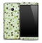 Vintage Green & Brown Flower Skin for the HTC One Phone