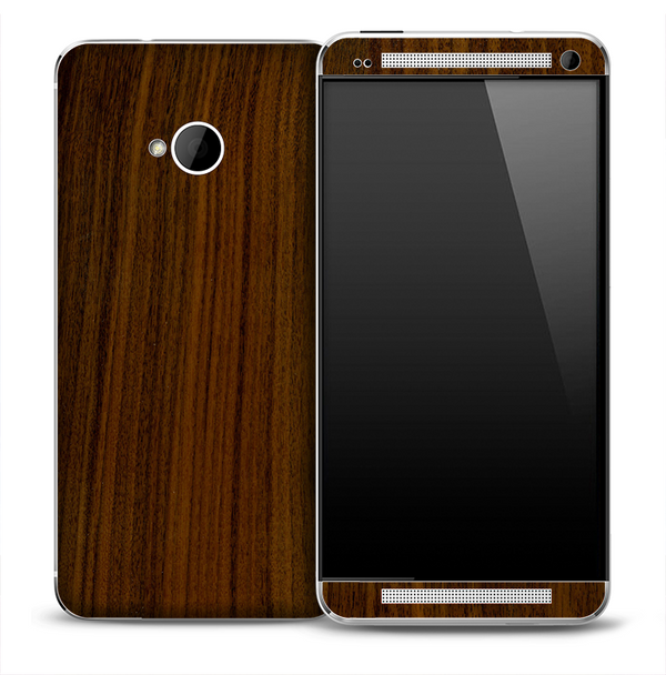 Walnut Wood Skin for the HTC One Phone