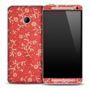 Red & Yellow Fabric Skin for the HTC One Phone