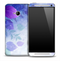 Purple Flowerland Skin for the HTC One Phone