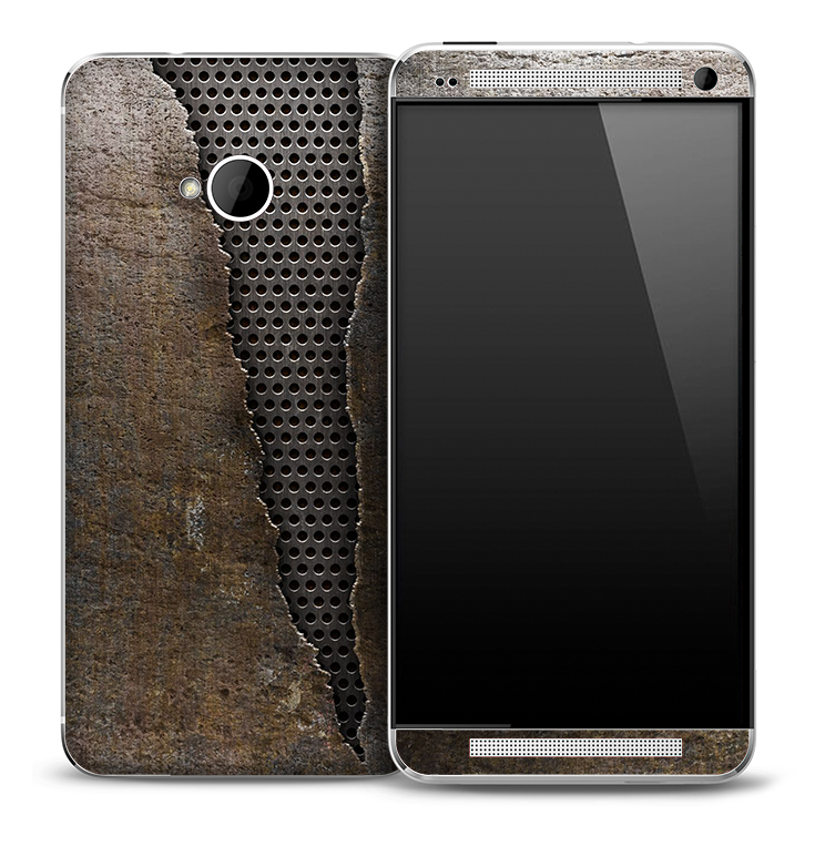 Peel Metal Rustic Skin for the HTC One Phone