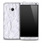 Crumpled White Paper Skin for the HTC One Phone