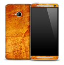 Orange Land Surface Skin for the HTC One Phone