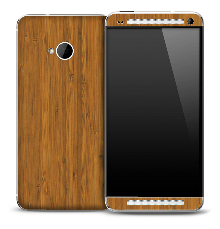 Bamboo Wood Skin for the HTC One Phone