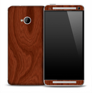 Mahogany Wood Skin for the HTC One Phone
