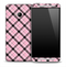 Pink Plaid Skin for the HTC One Phone