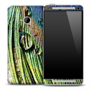 Wet Peacock Feather Skin for the HTC One Phone