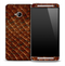 Brown Reptile Skin for the HTC One Phone