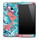 Abstract Map Skin for the HTC One Phone