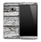 Cracked White Boards Skin for the HTC One Phone