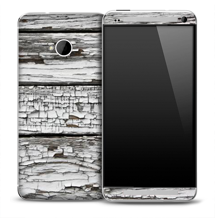 Cracked White Boards Skin for the HTC One Phone