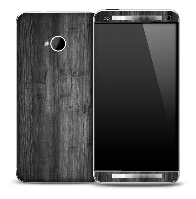 Dark Wood Skin for the HTC One Phone