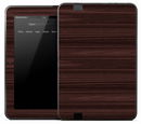 Horizontal Dark Wood Skin for the Amazon Kindle