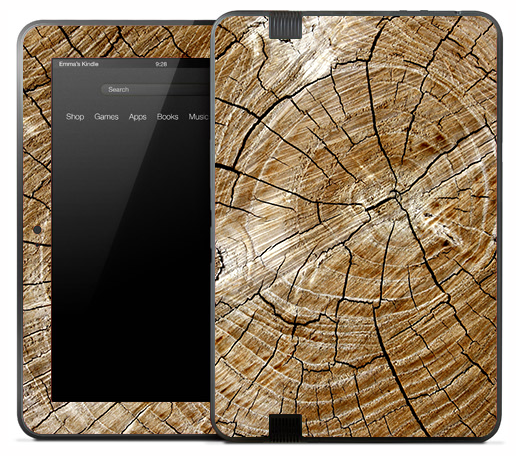 Cracked Wood Knot Skin for the Amazon Kindle