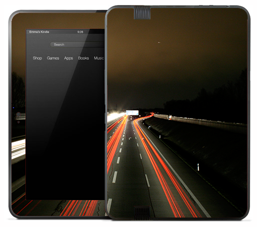 Traffic Blur Skin for the Amazon Kindle