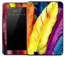 Neon Colorful Feathers Skin for the Amazon Kindle