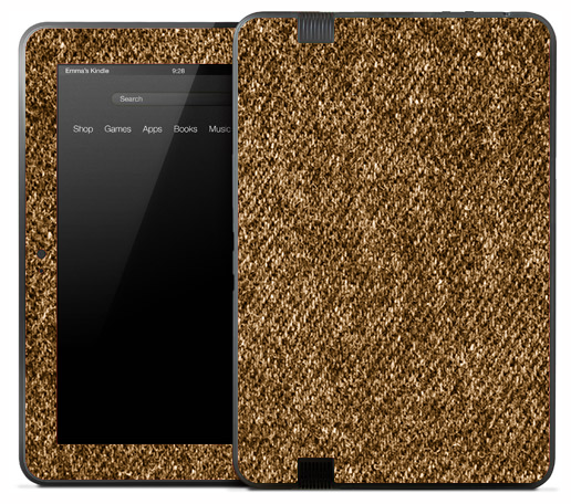 Burlap Fabric Skin for the Amazon Kindle
