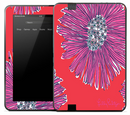 Artistic Purple Flower Skin for the Amazon Kindle