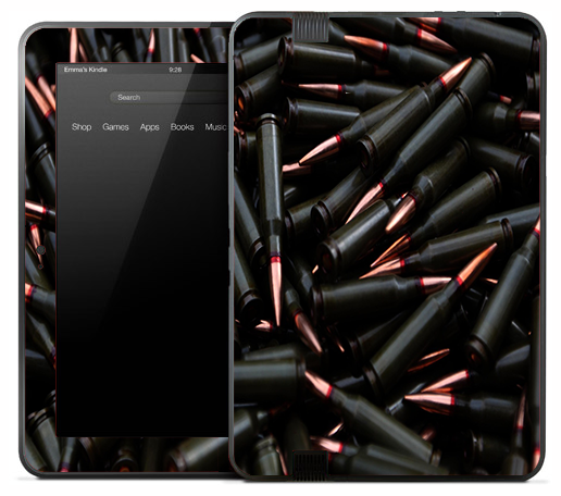 Dark Ammunition Skin for the Amazon Kindle