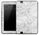 White Flower Lace Skin for the Amazon Kindle