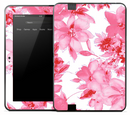 Light Pink Flowers Skin for the Amazon Kindle