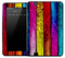 Neon Color Vertical Wood Slats Skin for the Amazon Kindle