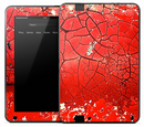 Cracked Bright Red Skin for the Amazon Kindle