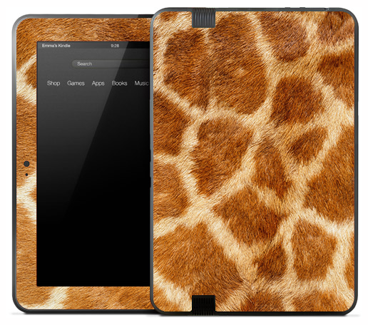 Real Giraffe Skin for the Amazon Kindle
