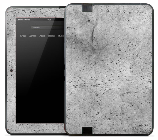 White Splattered Paper Skin for the Amazon Kindle