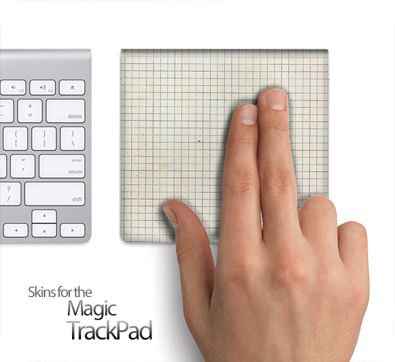 Graph Paper Skin for the Apple Magic Trackpad