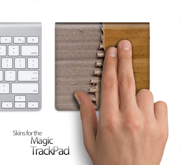 Torn Cardboard Skin for the Apple Magic Trackpad