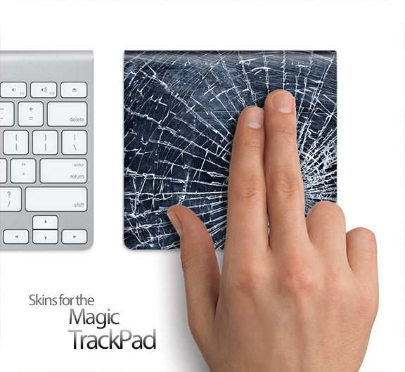 Shattered Glass Skin for the Apple Magic Trackpad
