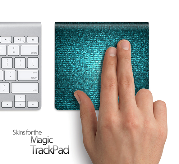 Flashy Green Tiled Skin for the Apple Magic Trackpad