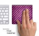 Purple Striped Skin for the Apple Magic Trackpad