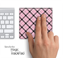 Pink Plaid Skin for the Apple Magic Trackpad