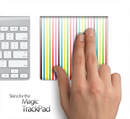 Neon Bright Stripes Skin for the Apple Magic Trackpad