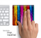 Neon Bright Wood Skin for the Apple Magic Trackpad