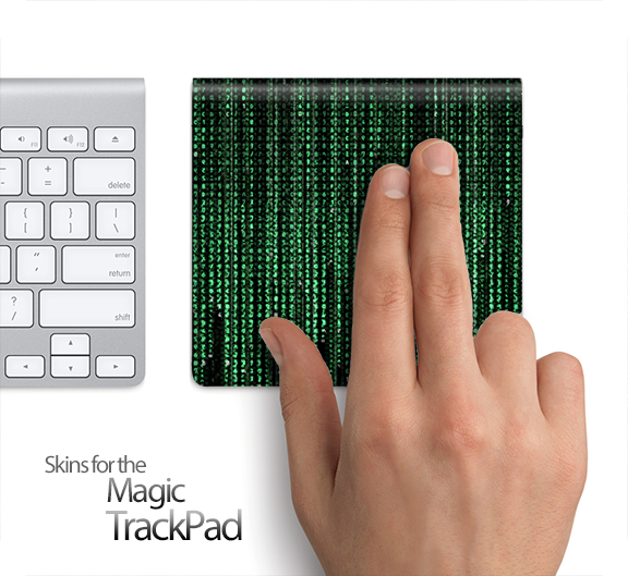 The Binary Code Wall Skin for the Apple Magic Trackpad