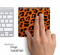 Orange Cheetah Animal Print Skin for the Apple Magic Trackpad