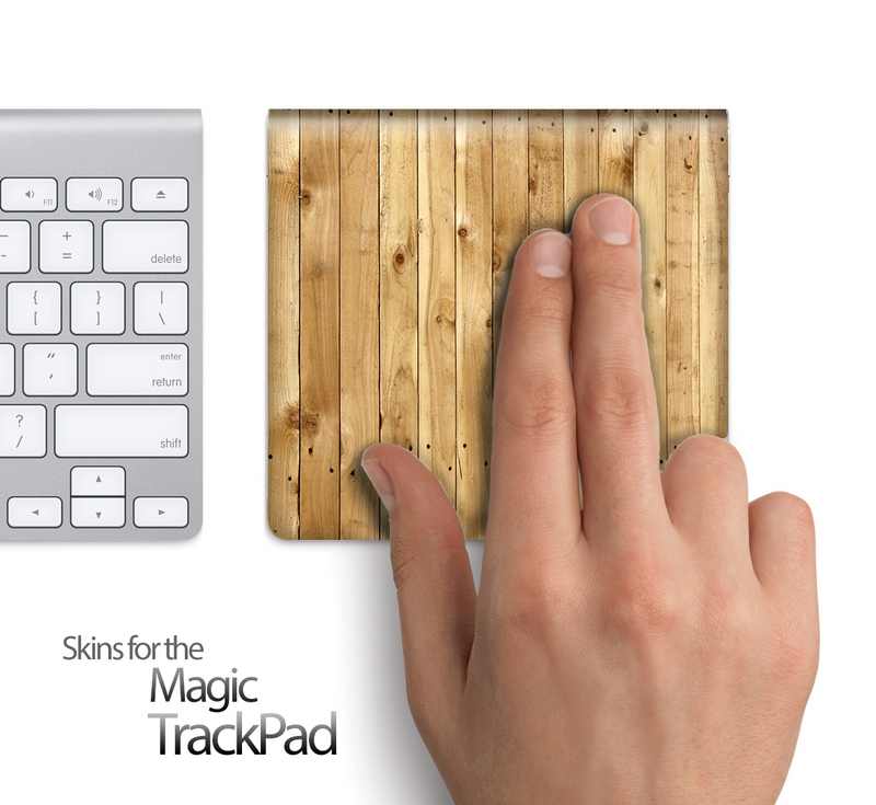 Raw Wood Planks Skin for the Apple Magic Trackpad