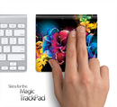 Neon Abstract Floral Skin for the Apple Magic Trackpad