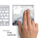 White Grungy Skin for the Apple Magic Trackpad