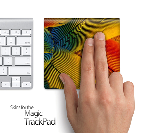 Colorful Feathers Skin for the Apple Magic Trackpad