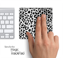 White And Black Leopard Skin for the Apple Magic Trackpad