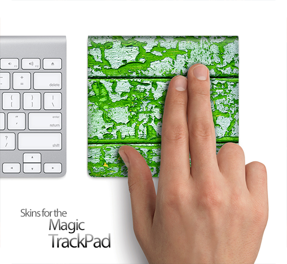 Green Aged Wood Skin for the Apple Magic Trackpad