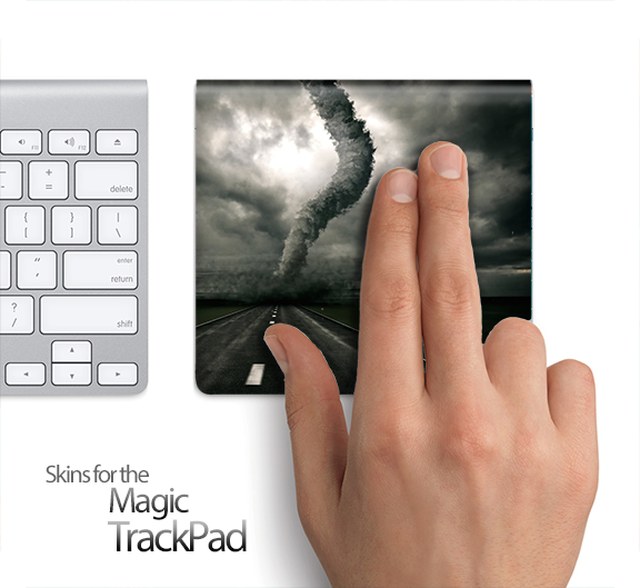 Stormy Tornado Road Skin for the Apple Magic Trackpad