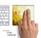 Abstract Yellow Butterflies Skin for the Apple Magic Trackpad