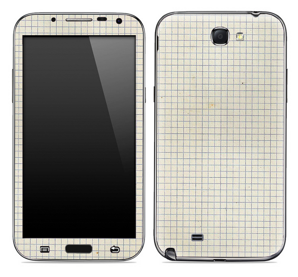 Graph Paper Skin for the Samsung Galaxy Note 1 or 2