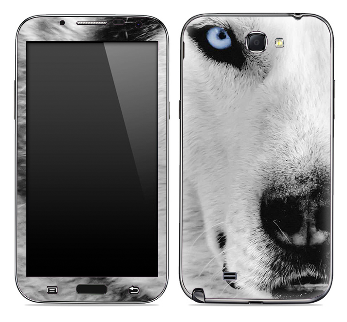 White Wolf Skin for the Samsung Galaxy Note 1 or 2